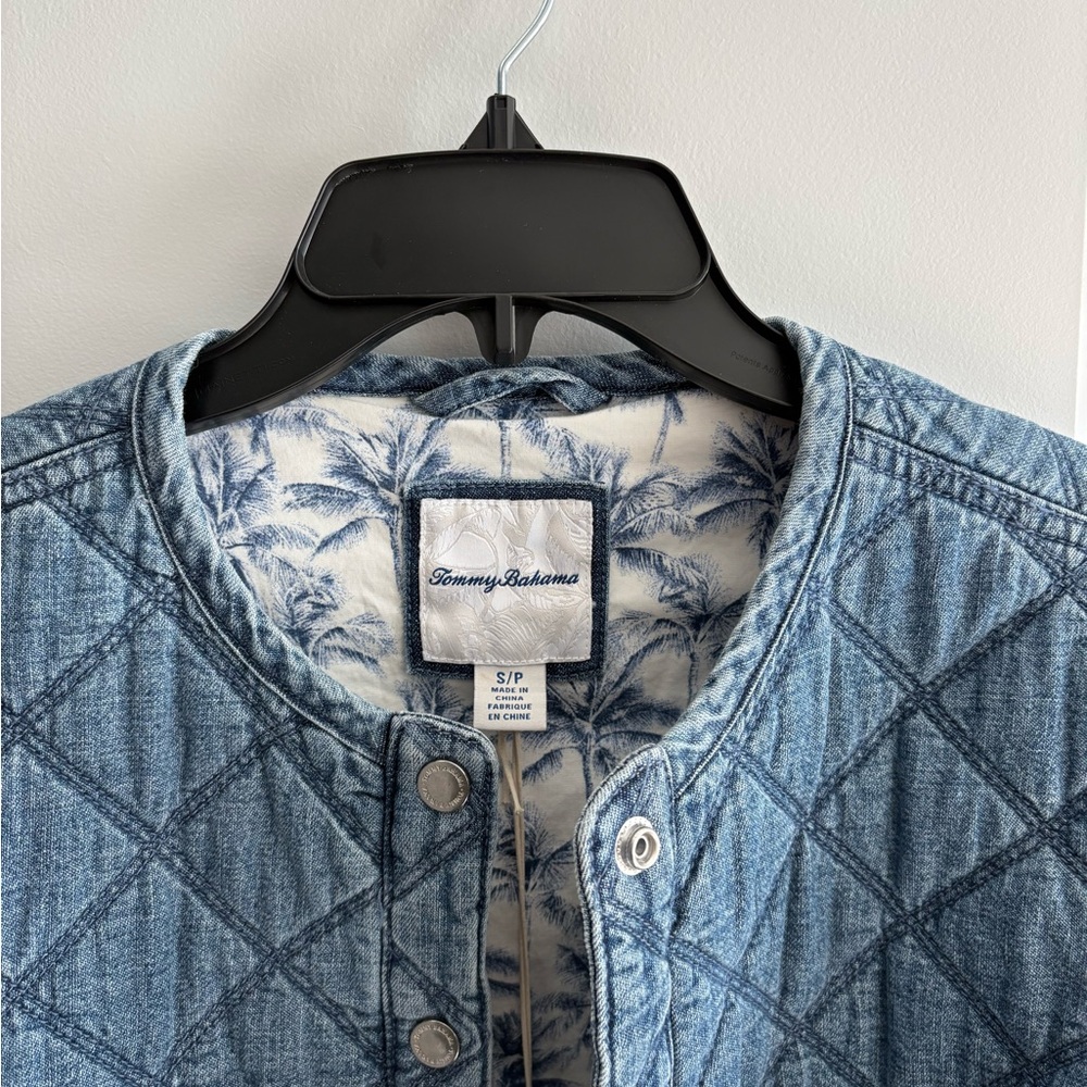 Tommy Bahama Blue Quilted Jacket - Picture 6 of 9